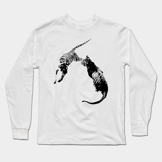 Go Get 'Em Tiger Long Sleeve T-Shirt by mrbragdon